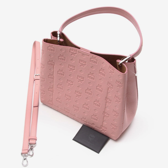mcm embossed bag
